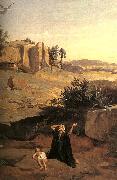  Jean Baptiste Camille  Corot Hagar in the Wilderness China oil painting reproduction